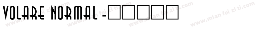 VOLARE Normal字体转换